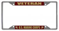 U.S. Marine Corps Veteran Every State Chrome License Plate Frame
