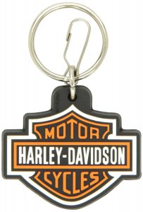 Harley-Davidson Logo Rubber Keychain