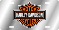 Harley-Davidson Silver Laser License Plate