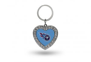 Tennessee Titans Bling Rhinestone Heart Keychain