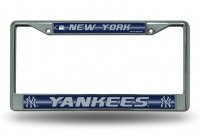 New York Yankees Glitter Chrome License Plate Frame