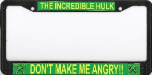 The Incredible Hulk Photo License Plate Frame
