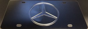 Mercedes Clear Logo Stainless Steel License Plate