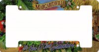 It's Five O'Clock Margaritaville Sunset License Plate Frame