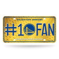 Golden State Warriors #1 Fan Metal License Plate