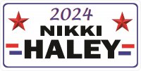 Nikki Haley 2024 Photo License Plate