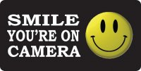 Smile Your On Camera Photo License Plate