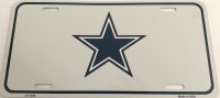 Dallas Cowboys Small Blue Star Metal License Plate