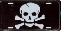 Skull and Crossbones License Plate