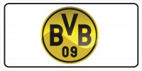 Borussia Dortmund White Photo License Plate