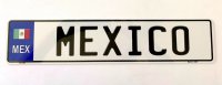 Mexico European Style Metal License Plate