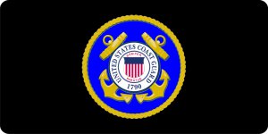 United States Coast Guard Photo License Plate
