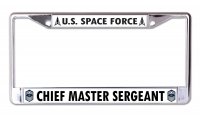 U.S. Space Force Chief Master Sergeant Chrome Frame