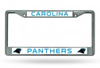 Carolina Panthers Chrome License Plate Frame