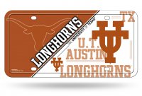 Texas Longhorns Metal License Plate