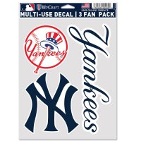 New York Yankees 3 Fan Pack Decals