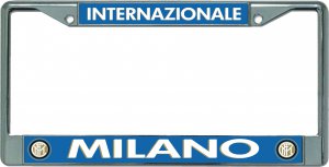 Internazionale Milano Chrome License Plate Frame