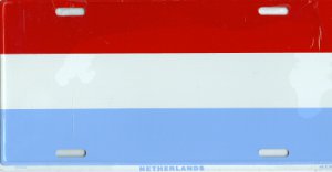 Netherlands Flag License Plate