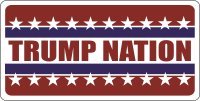 Trump Nation Photo License Plate