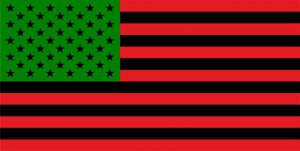 African American Flag Photo License Plate