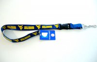 West Virginia Mountaineers Lanyard With Safety Fastener