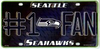 Seattle Seahawks #1 Fan License Plate