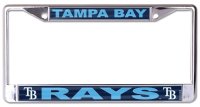 Tampa Bay Rays Laser Chrome License Plate Frame