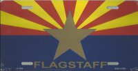 Arizona Big Star Flagstaff License Plate