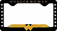 Wonder Woman Thin Style License Plate Frame