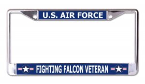 U.S. Air Force Fighting Falcon Veteran Chrome Frame