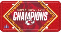 Kansas City Chiefs 2024 Super Bowl Champs License Plate