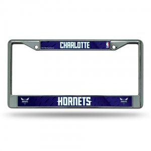 Charlotte Hornets Chrome License Plate Frame