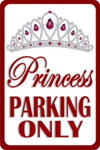 Princess Photo Parking Sign