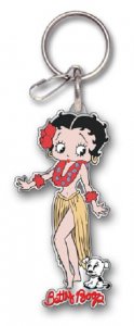 Betty Boop Aloha Enamel Keychain