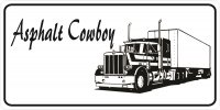 Asphalt Cowboy Photo License Plate