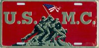 Iwo Jima Marines License Plate