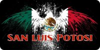 Mexico San Luis Potosi Eagle Photo License Plate
