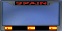 Spain Flag Photo License Plate Frame
