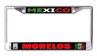 Mexico Morelos Chrome License Plate Frame