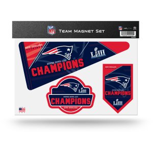 New England Patriots Super Bowl Champs Team Magnet Set