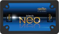 Black NEO Thin Panel Metal Motorcycle License Plate Frame