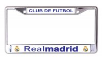 Realmadrid Club De Futbol Chrome License Plate Frame