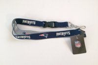 New England Patriots Two Tone Lanyard With Safety Latch