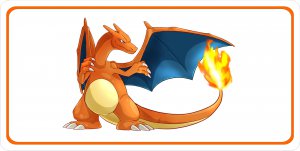 Charizard Pokemon Photo License Plate