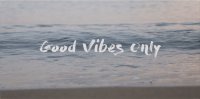 Good Vibes Only Beach Photo License Plate