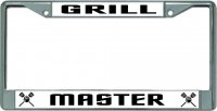 Grill Master Chrome License Plate Frame