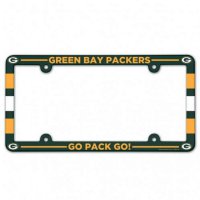 Green Bay Packers Full Color Plastic License Plate Frame