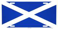 Scotland Flag Metal License Plate