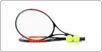 Tennis Rackets Photo License Plate