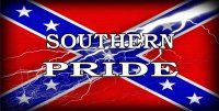Southern Pride Confederate Rebel License Plate